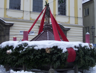 Foto vom gr&ouml;&szlig;ten Adventkranz in Kaufbeuren